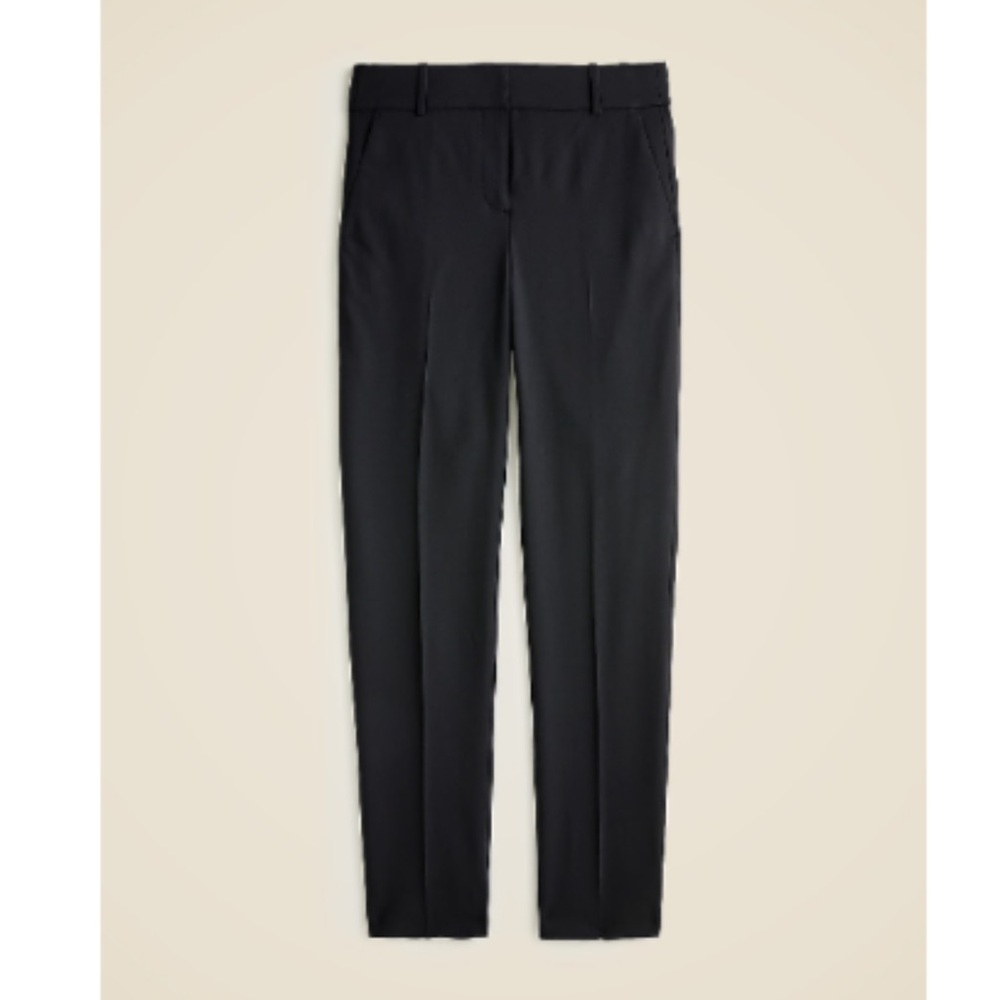 J.Crew | Cameron slim crop pant in Italian stretch wool | Black | Size 4